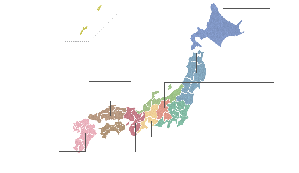 全国だし分布図 地域ごとのだし文化マップ